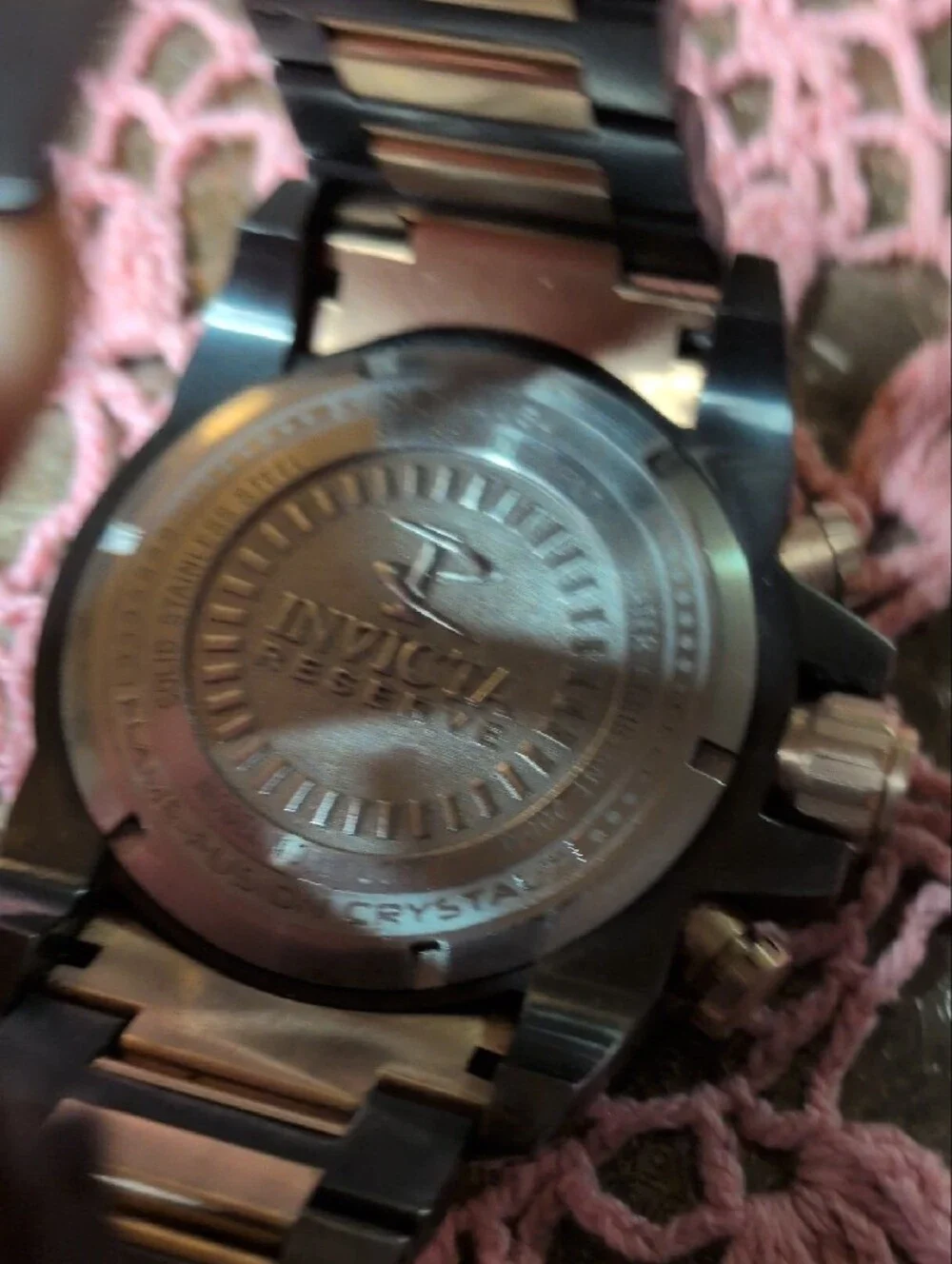 Invicta Black and Gold Men's Sport Chronograph Watch